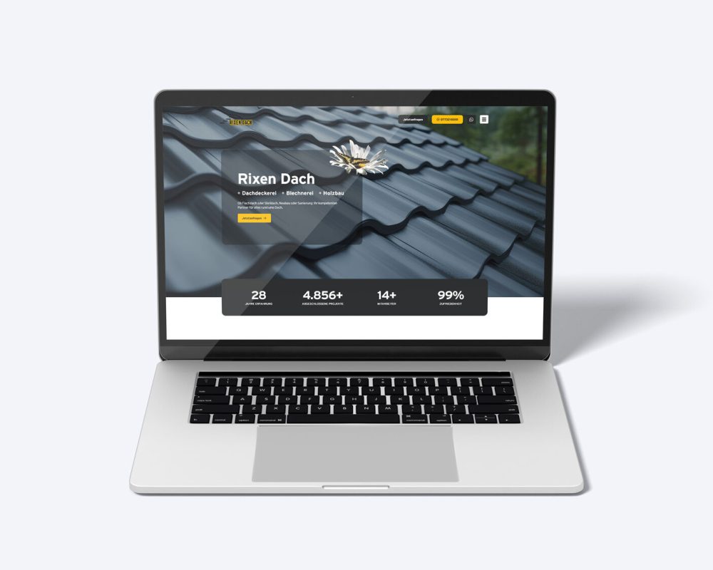 Website-Relaunch für die Dachdeckerei Rixen Dach in Moos am Bodensee